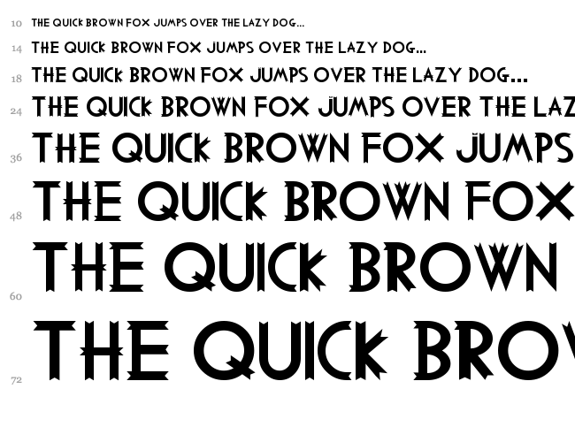 Woodcutter MMXV font waterfall